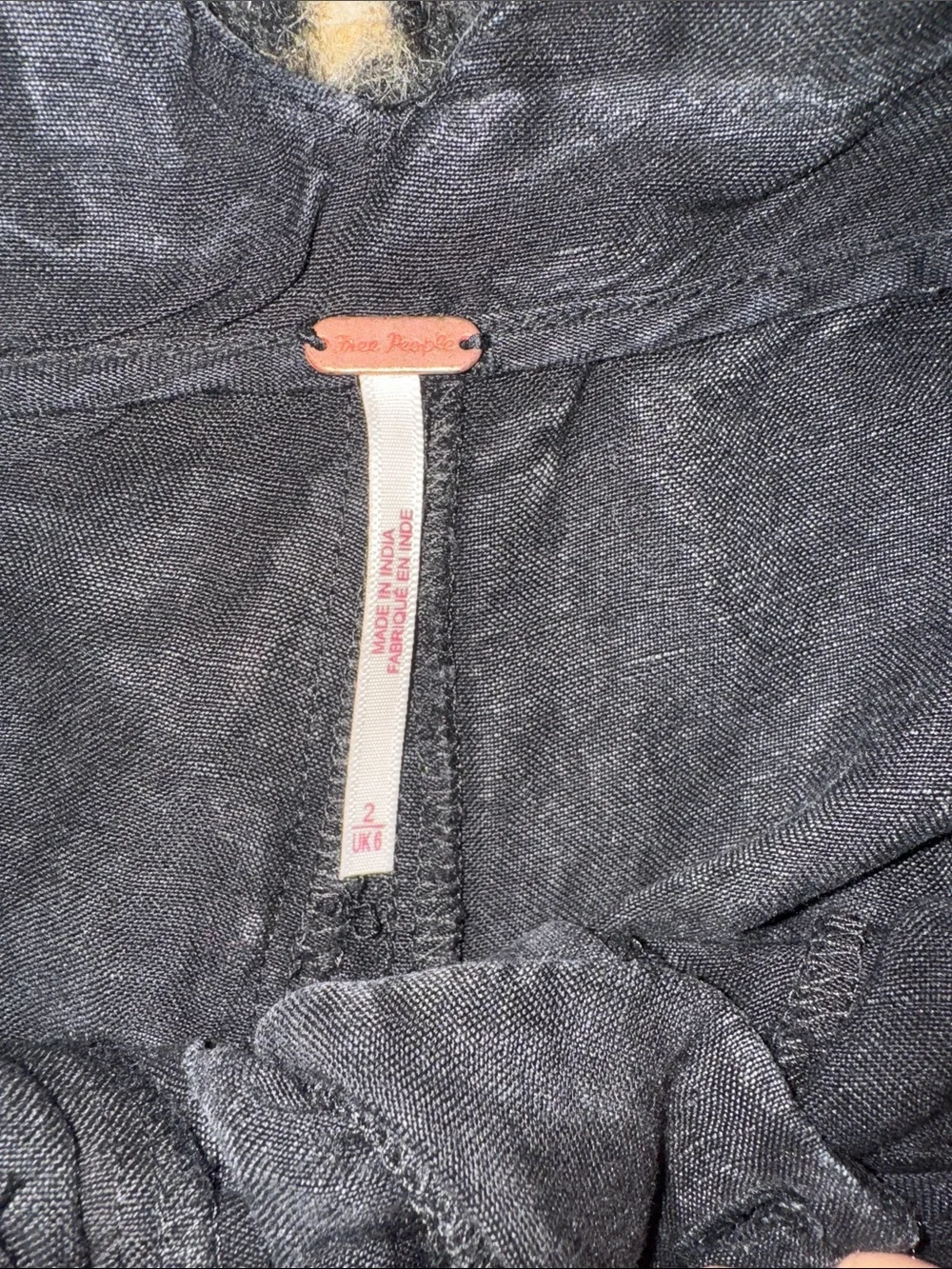 Free People High-Waist Washed Black Pleated Shorts
